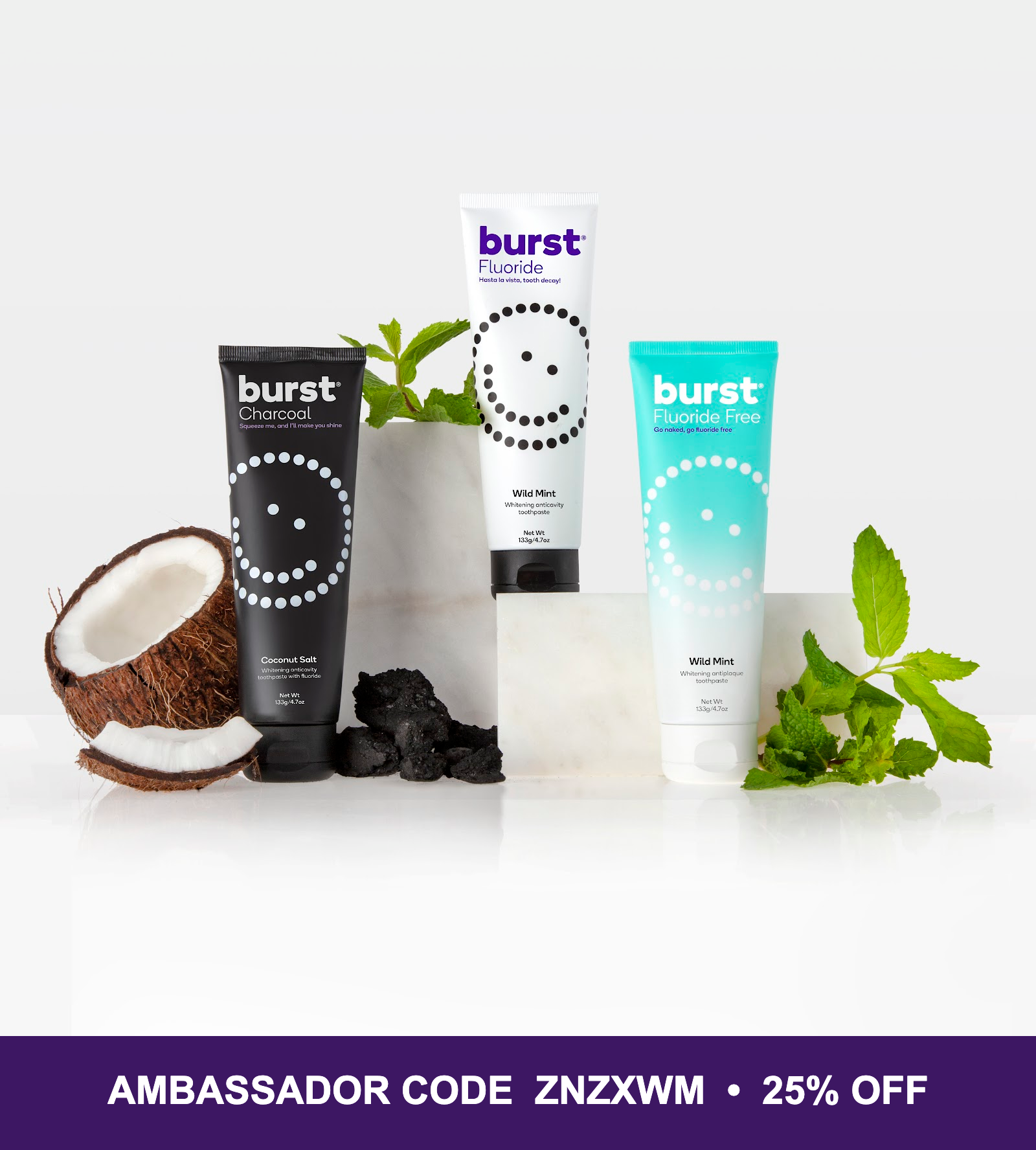 Wild Mint, Natural Wild Mint, or Charcoal Coconut Salt: Which Burst Toothpaste Actually Fits Your Routine